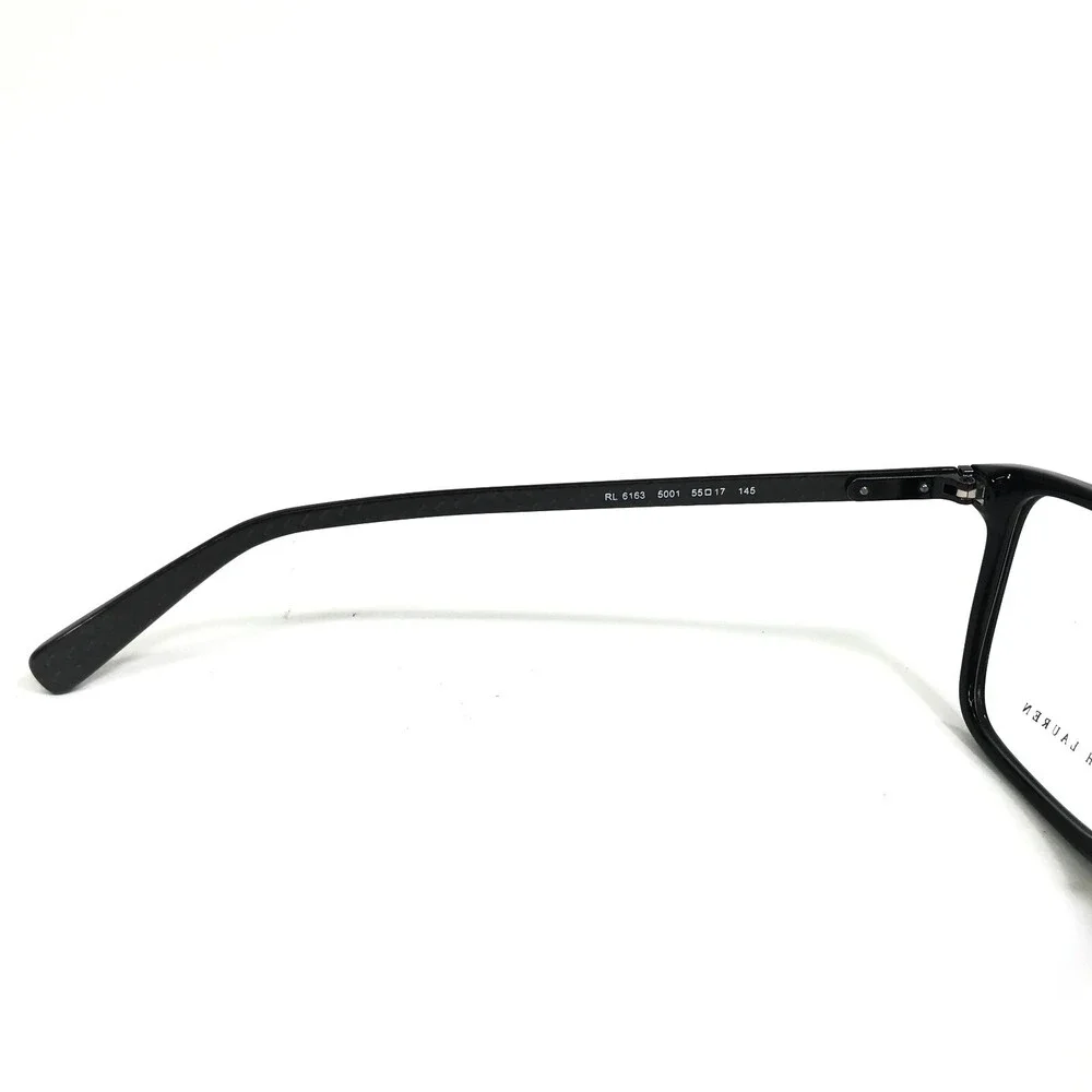 Ralph Lauren Eyeglasses Frames RL6163 5001 Black Gray Carbon Fiber 55-17-145